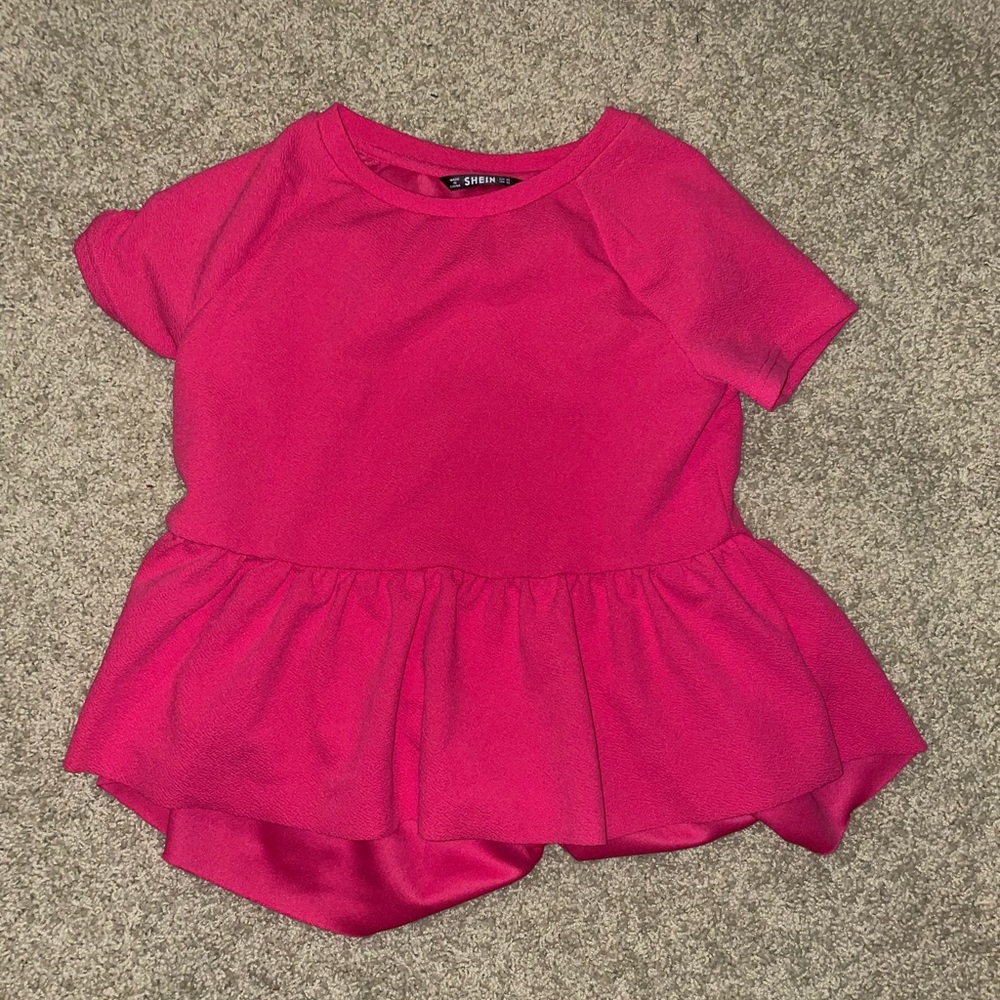 Pink shein blouse